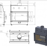 Топка ECT Double 90x51/C 15 кВт, 900/510, туннель, футеровка чугун