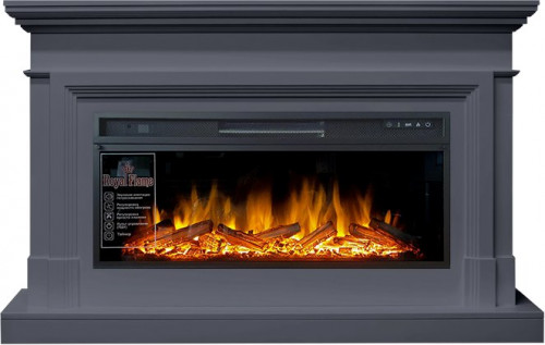 Каминокомплект Coventry - Серый графит (Ширина 1400 мм) с очагом Vision 42 LOG LED