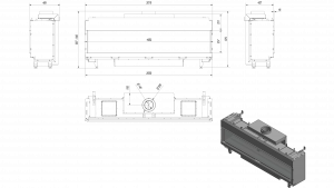 Топка газовая Kratki PRO LEO/200/G20 (магистральный газ)