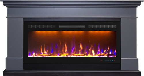 Каминокомплект California - Серый графит (Высота 850 мм) с очагом Crystal 40 RF