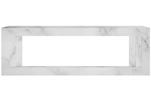Каминокомплект Line 60 SFT White Marble (Разборный) - Белый мрамор с очагом Vision 60 LOG LED