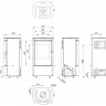 Печь DEFRO HOME CERES 6кВт, черная сталь