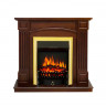 Каминокомплект Bradford - Орех с очагом Fobos FX Brass