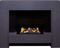 Каминокомплект Tokyo - Graphite Grey с очагом Cassette 400 LNH-INT (с дровами)