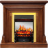 Каминокомплект Bradford - Орех с очагом Fobos FX M Brass
