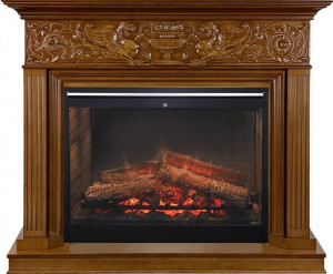 Каминокомплект Palace - Орех с очагом Symphony 30'' DF3020-INT