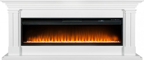 Каминокомплект Lyon 60 SFT (Разборный) - Белый с очагом Vision 60 LED