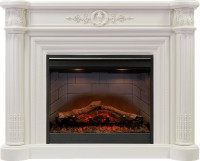 Каминокомплект Manor - Белый дуб с очагом Symphony 26'' DF2608-INT