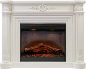 Каминокомплект Manor - Белый дуб с очагом Symphony 26'' DF2608-INT