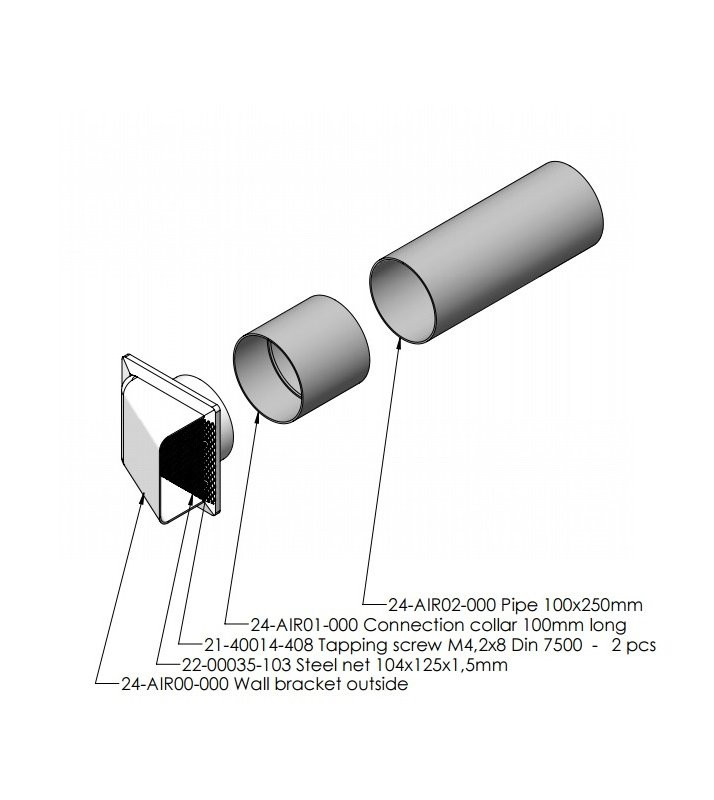 Воздухозаборник Quadro Air inlet standart Воздухозаборник Quadro Air inlet standart