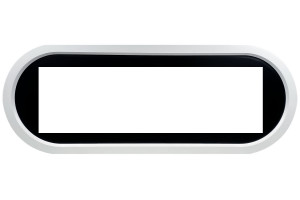 Каминокомплект Ellipse - Белый с черным с очагом Vision 60 LOG LED