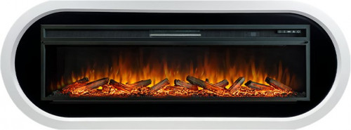 Каминокомплект Ellipse - Белый с черным с очагом Vision 60 LOG LED