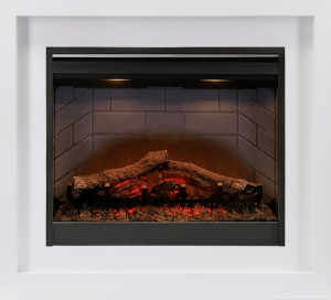 Каминокомплект Bronx - Белый с очагом Symphony 26'' DF2608-INT