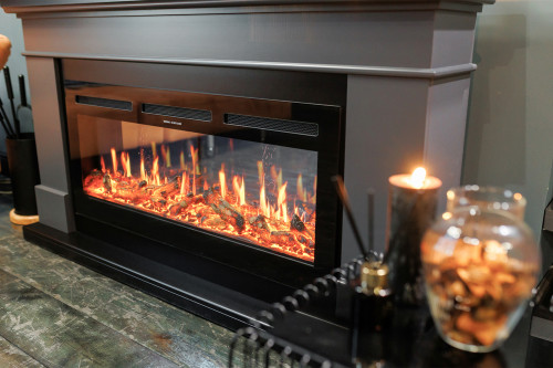 Каминокомплект California - Белый с очагом Dioramic 28 LED FX