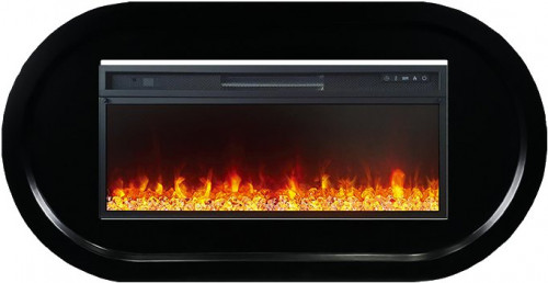 Каминокомплект Ellipse - Черный (ширина 1450 мм) с очагом Vision 42 LED