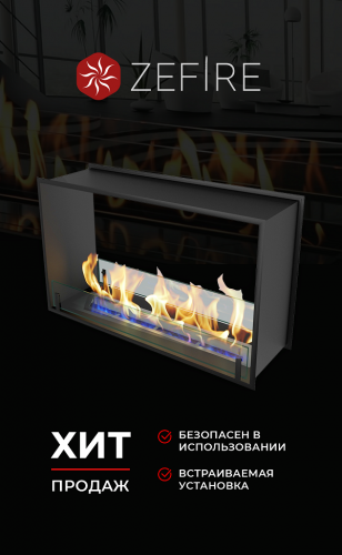 Биокамин сквозной Standart 900 (ZeFire)