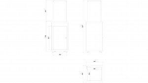 Нагреватель газовый PATIO MINI/M/G31/37MBAR/CZ - черное стекло