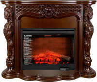 Каминокомплект Castle - Темный дуб с очагом Symphony 30'' DF3020-EU