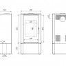 Печь DEFRO HOME SOLUM LOG, 9кВт, белая сталь