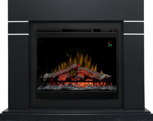 Каминокомплект Lindos - Черный (Высота 985мм) с очагом Symphony 26'' DF2624L-INT