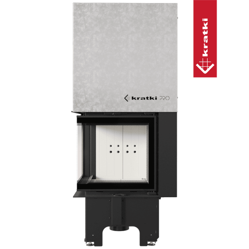 Топка Kratki PRO VNL/480/480 угловое стекло слева, гильотина