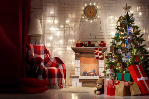 Каминокомплект Pierre Luxe - Дуб / Шампань (Высота 1050мм) с очагом Danville Chrome FB2