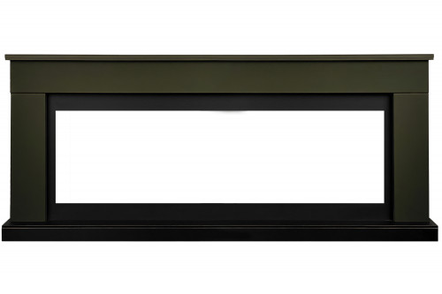 Каминокомплект Bergen 60 SFT (Разборный) - Темная олива с очагом Vision 60 LED