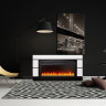 Каминокомплект Modern 60 SFT (Разборный) - Белый с черным с очагом Vision 60 LOG LED Каминокомплект Modern 60 SFT (Разборный) - Белый с черным с очагом Vision 60 LOG LED