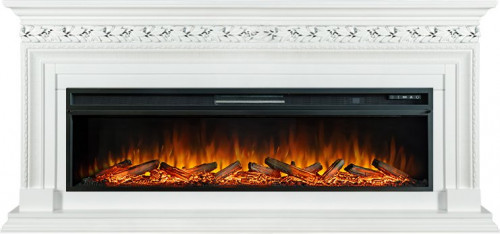 Каминокомплект Valletta 60 - Белый с очагом Vision 60 LOG LED