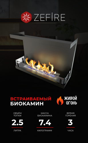 Биокамин торцевой Standart 700 (ZeFire)