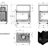 Топка ZUZIA/L/BS/DECO, Г-образное стекло слева Топка ZUZIA/L/BS/DECO, Г-образное стекло слева