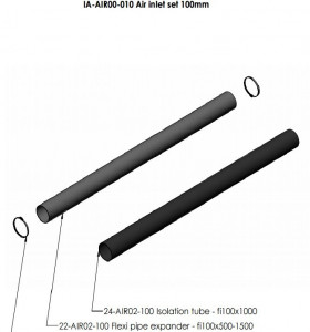 Комплект притока воздуха-100mm(Q27,Q30,QD,S-26R,S-31A,Salzburg M,L,XL,Q34,Q23)