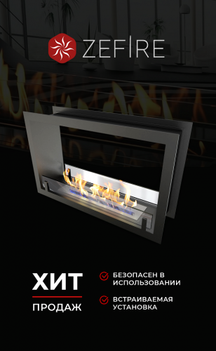 Биокамин сквозной Standart 700 (ZeFire)
