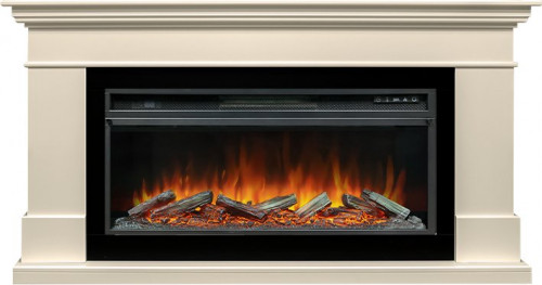 Каминокомплект California  - Слоновая кость (Высота 860) с очагом Vision 42 LOG LED