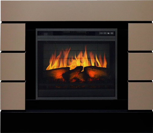 Каминокомплект Lindos - Beige Grey с очагом Vision 23 EF LED 3D FX