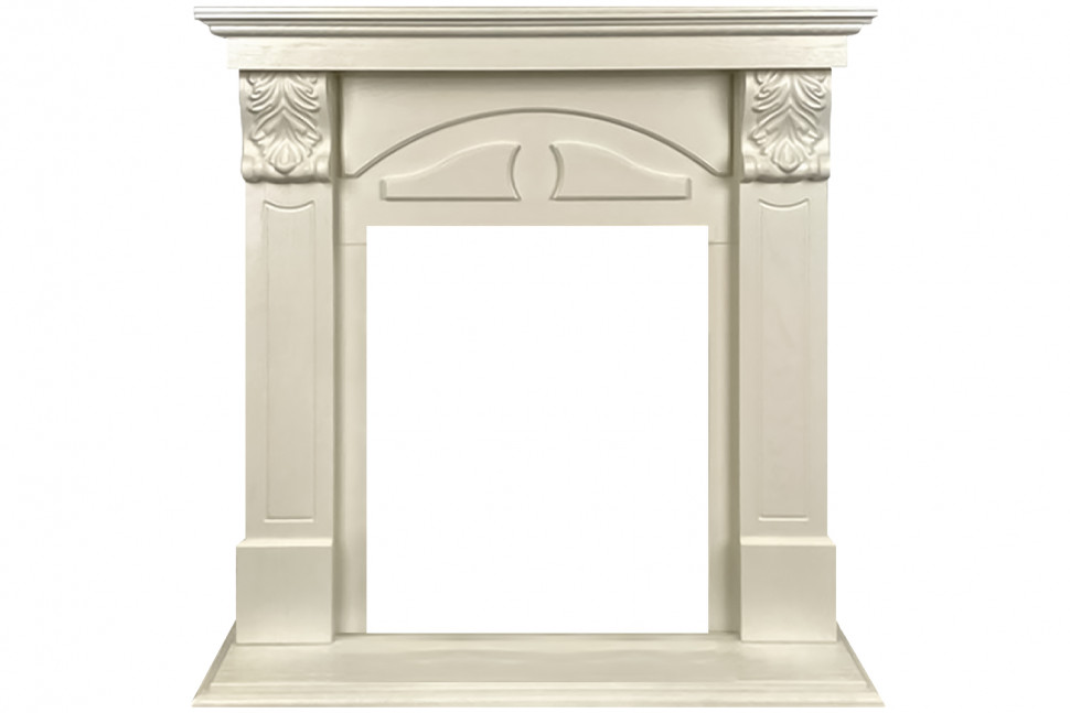 Портал Royal Flame Dublin (деревянный) RUSTIC (Разборный) - Слоновая кость