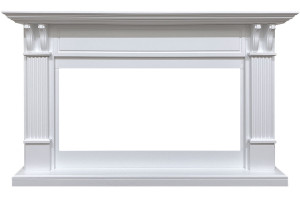Каминокомплект Cardiff - Белый с очагом Vision 42 LOG LED