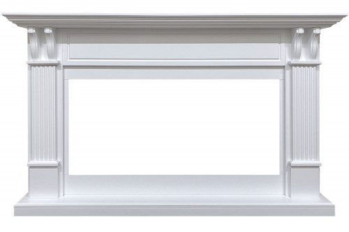 Каминокомплект Cardiff - Белый с очагом Vision 42 LOG LED