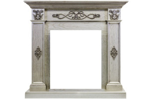 Каминокомплект Derby - Old silver с очагом Majestic FX Black