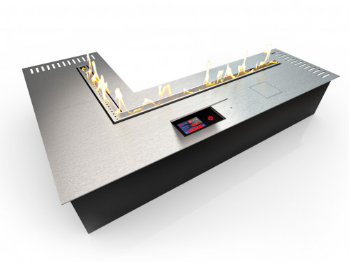 Автоматический биокамин ZeFire М 700x1000 угловой шлифованный (ZeFire)