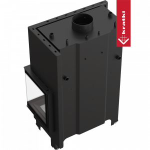 Топка с теплообменником Kratki PRO MBO/PW/15/P/BS/W угловое стекло справа