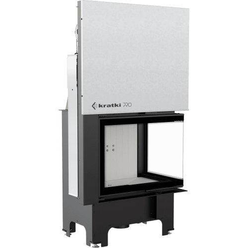 Топка Kratki PRO VNP/700/480 угловое стекло справа, гильотина