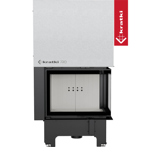 Топка Kratki PRO VNP/700/480 угловое стекло справа, гильотина
