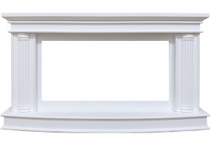 Каминокомплект Rome - Белый с очагом Vision 42 LOG LED