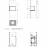 Печь-камин Nordpeis Box Black + топка N-20U Печь-камин Nordpeis Box Black + топка N-20U