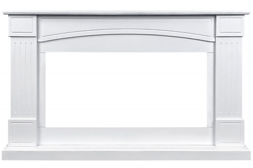 Каминокомплект Boston 42 SFT (Разборный) - Белый с очагом Vision 42 LOG LED