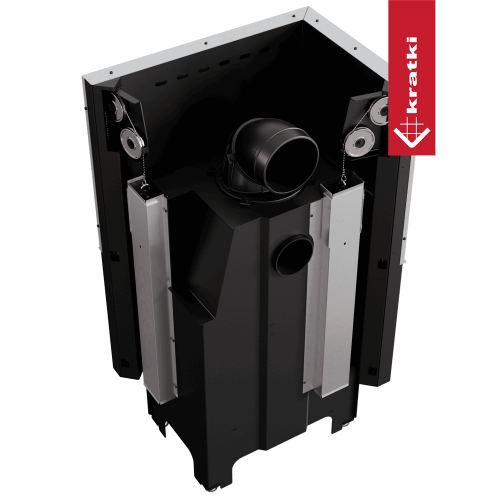 Топка Kratki PRO VNL/700/480 угловое стекло слева, гильотина