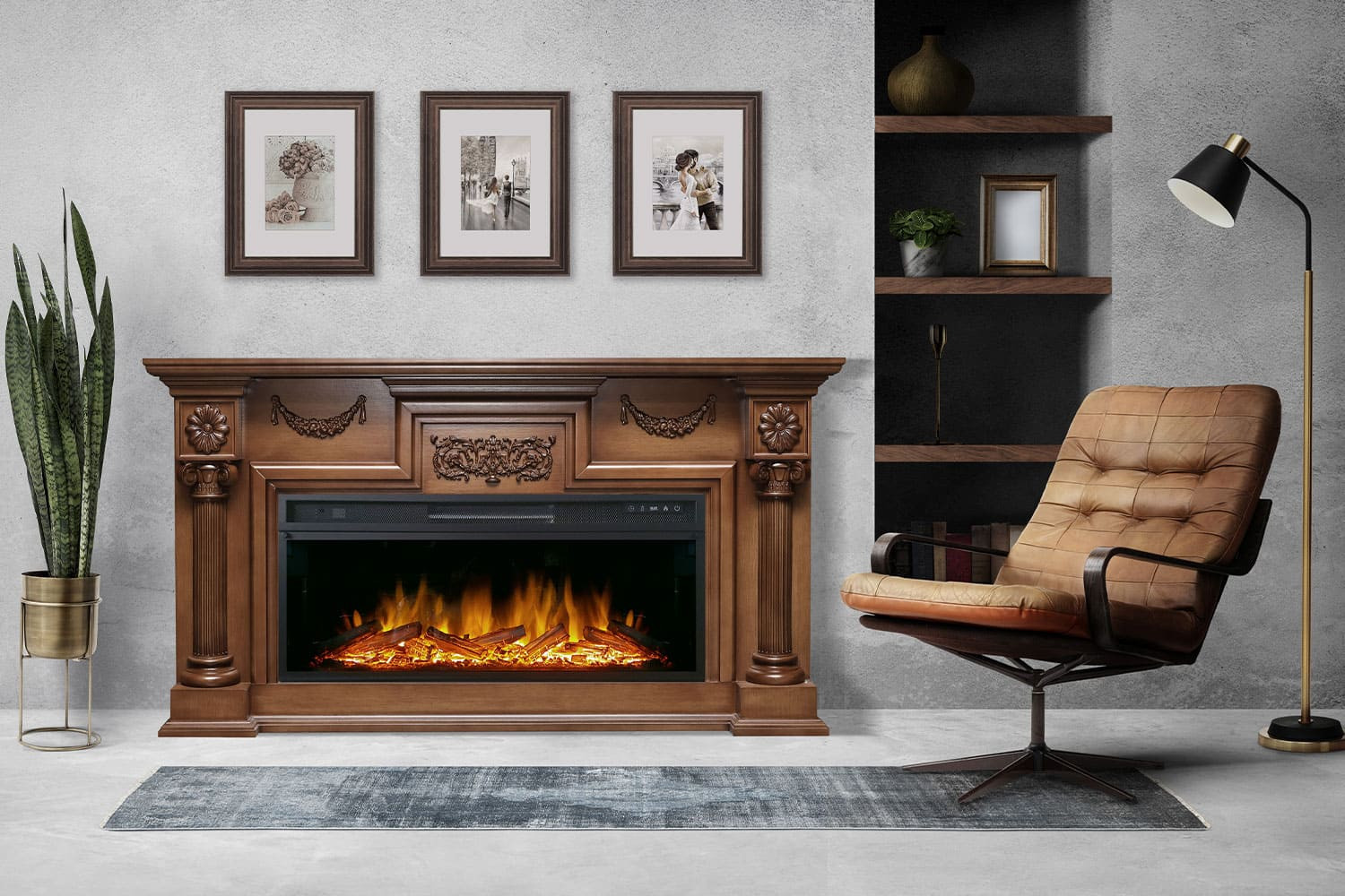 Портал Royal Flame London - Слоновая кость с патиной (Ширина 1490 мм) Портал Royal Flame London - Слоновая кость с патиной (Ширина 1490 мм)
