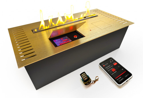 Автоматический биокамин ZeFire М 600 латунный с ДУ (ZeFire)