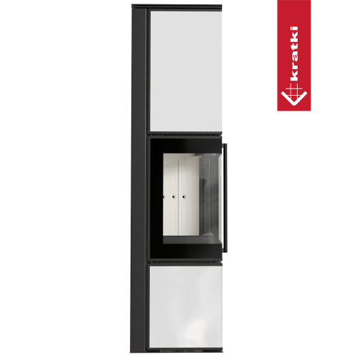 Печь Kratki PRO TORA/L 8 кВт, белое стекло